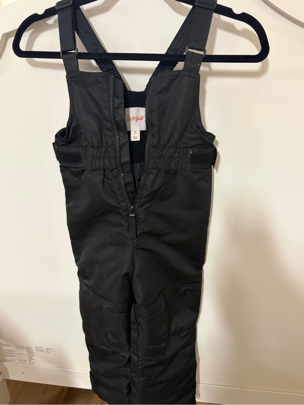 Cat & Jack Black Kids Snow Bib Overalls